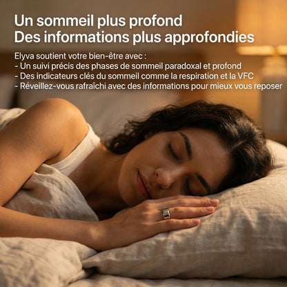Suivi du sommeil par la bague connectée ELYVA Pulse
