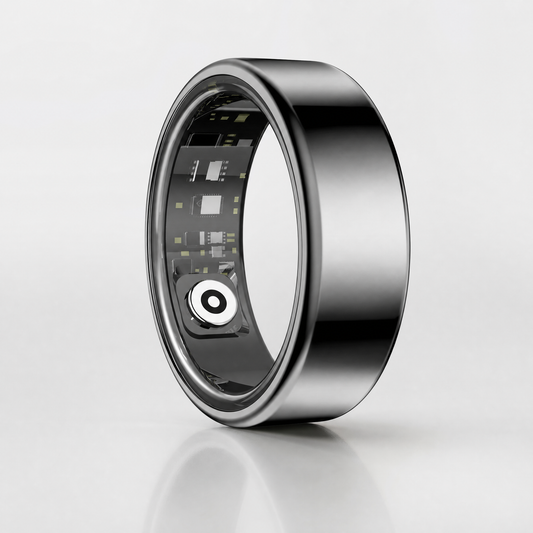 Bague connectée ELYVA Pulse noire sur fond clair