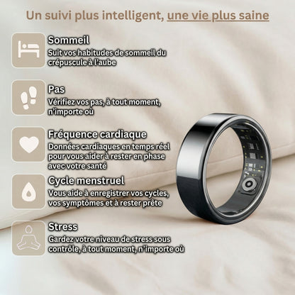 Suivi santé intelligent de la bague connectée ELYVA Pulse